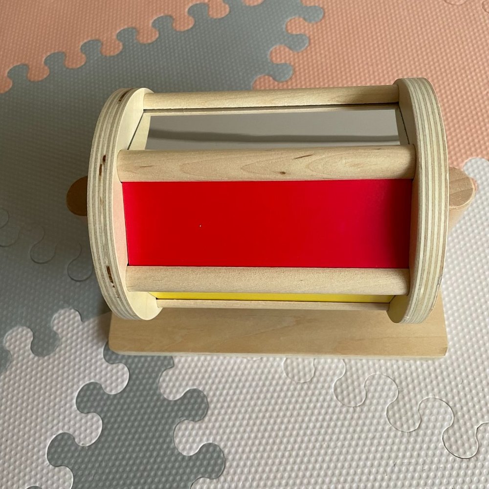Large Wooden Spinning Drum (Montessori Toy)